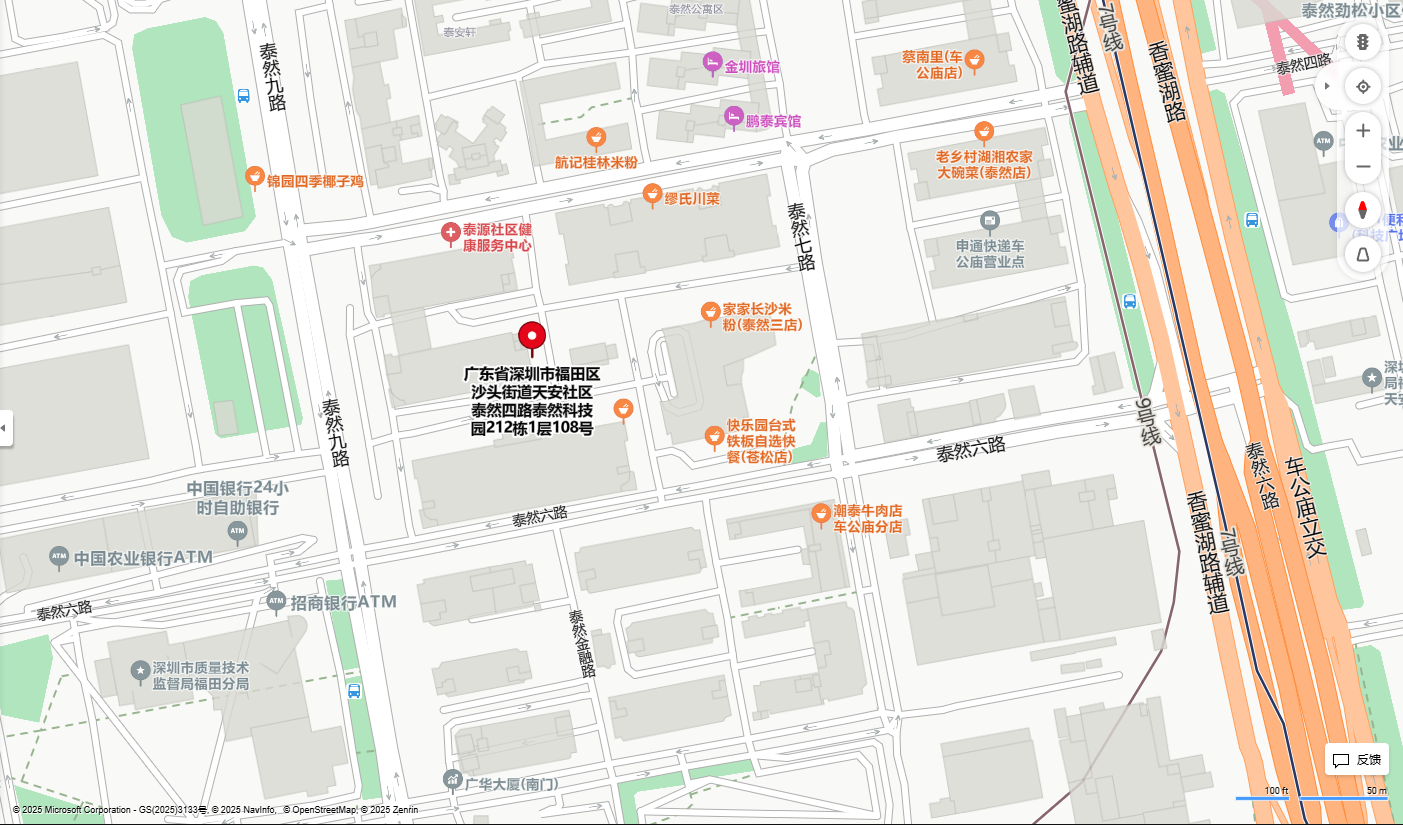 公司位置静态地图